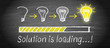 © DOC RABE Media - Solution is loading - big idea and creativity light bulb concept