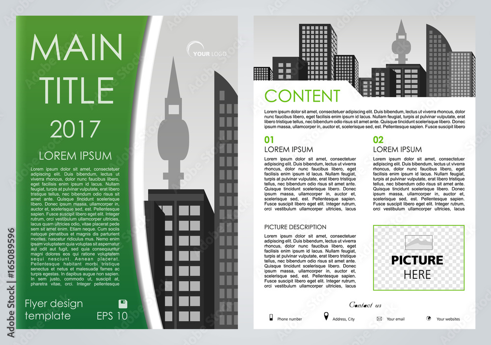 Flyer File Rectangle Vector flyer, corporate business, annual report, brochure design and ...