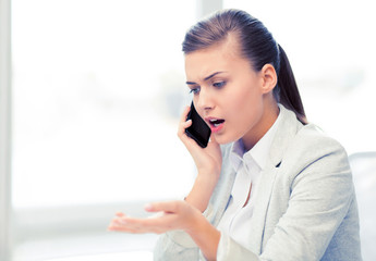 Sticker - woman shouting into smartphone