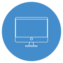 computer desktop isolated icon vector illustration design