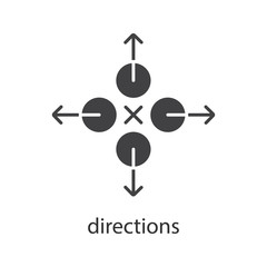 Poster - Directions glyph icon