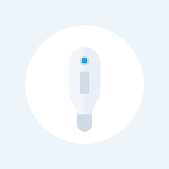 Sticker - Medical thermometer icon on white