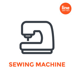 Canvas Print - sewing machine icon on white