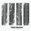 © starlineart - set of four grungy wheel tire tracks