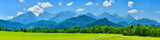 Fototapeta Góry - Summer mountains panorama, Schwangau, Germany