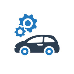 Poster - auto service icon