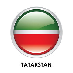 Wall Mural - Round flag of Tatarstan