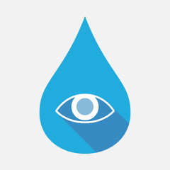 Sticker - Isolated water drop with an eye