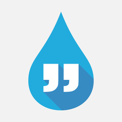 Sticker - Isolated water drop with  quotes