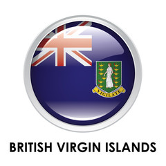 Wall Mural - Round flag of British Virgin Islands