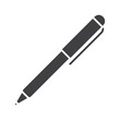 Ball pen glyph icon