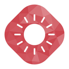 Poster - geometrischer Icon - Sonne