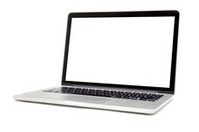 Laptop Isolated On The White Background