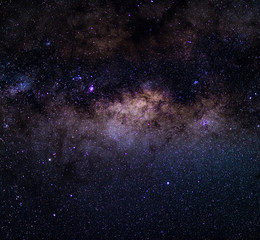 Wall Mural - the milky way captured from the southern hemisphere, with details of its colorful core, outstandingl