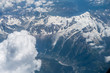Flug über das Mont Blanc Massiv