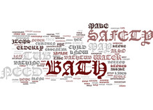BATHACCESSORIES Text Background Word Cloud Concept