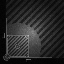 Realistic Black Denim Texture Of Baseball Field Element Vector Illustration Design Concept