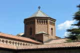 Fototapeta Paryż - The cloister of the Monastery of Saint Mary in Ripoll, Catalonia, Spain