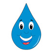 Smiling Blue Water Drop