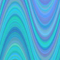 Poster - Light blue abstract wavy background from thin curved lines - vector graphic