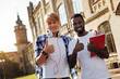 © Viacheslav Yakobchuk - Two enthusiastic guys having a great time at the college