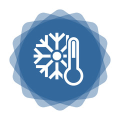 Poster - App Icon blau Tiefkühl