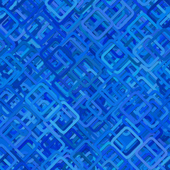 Poster - Seamless abstract square pattern background - vector illustration from diagonal squares in blue tones
