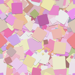 Poster - Repeating square pattern background - vector graphic design from rotated pink squares