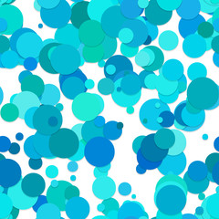Poster - Repeating dot background pattern - vector graphic design from multicolored light blue with shadow effect