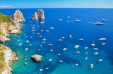 Fototapeta Fototapety z morzem do Twojej sypialni - wspaniały pejzaż klifów na wyspie capri, włochy
