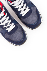 detail of street shoes - top view isolated