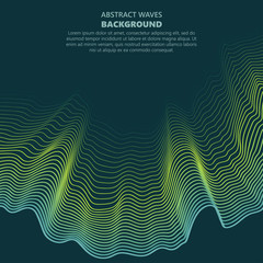 Wall Mural - abstract waves. transparent wave. vector