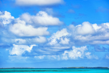 Poster - View of beautiful seascape at resort on summer day