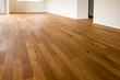 wooden parquet floor of empty apartment ready to be moved into
