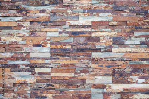 Close Up Of Stone Wall Pattern Natural Surface Modern And