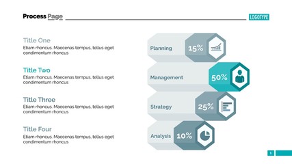 Diagram with Four Options Slide Template