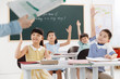 © View Stock - Teachers and students in classroom