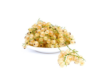 currants on white