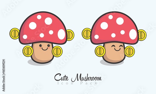 Photo  Cute Mushroom Icon