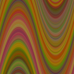 Poster - Wave background from thin wavy lines - vector graphic
