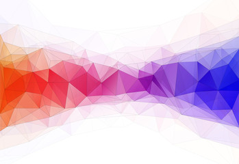 Fototapete - Vector illustration of color triangle geometric backround