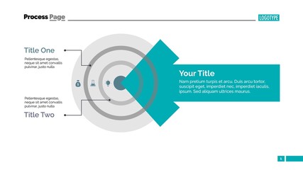 Target and Arrow Diagram Slide Template