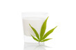 Marijuana milk in glass