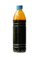 Wall Mural - dirty motor oil in bottle isolated on white background