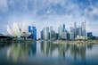 View of Singapore city skyline.