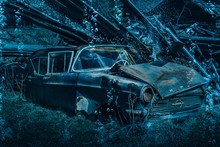 Old Rusty Car Wreck