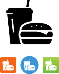 Wall Mural - Fast Food Icon - Illustration