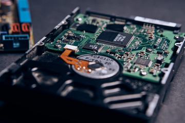 Poster - Microcircuits, computer contents, electrician, repair, repair, technologies