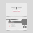 Drone Shop Business card design template.
