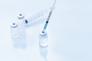 Vaccine with syringe